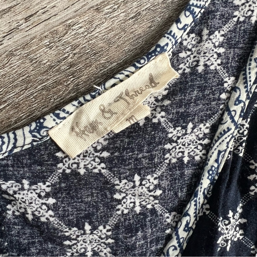 Hem & Thread Boho Print Wrap Cold Shoulder Romper - image 5